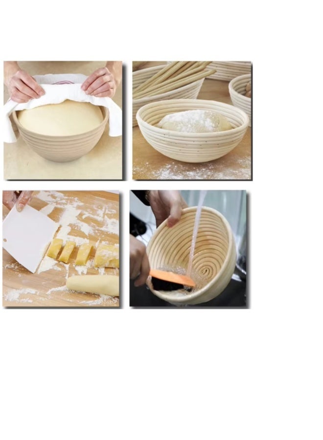 طقم متكامل لتحضير خبز الساوردو – سلة تخمير الخبز وأدوات احترافية لصناعة الخبز - Image 4